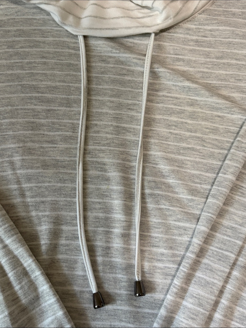 Cupio Light Gray & White Striped Cowl-Neck Tunic - Picture 5 of 7